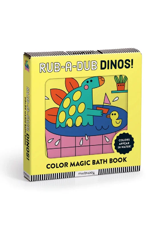 Letter embroidery Rub-A-Dub Dinos! Color Magic Bath Book