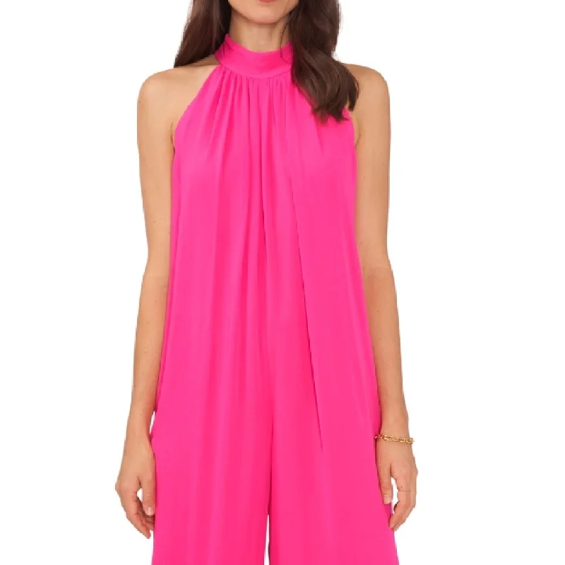 Leisure Sports Vince Camuto Women's Halter Jumpsuit Pink Size Small