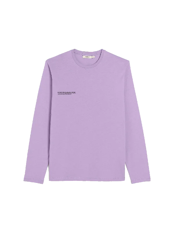 Retro Design Womens 365 Midweight Long Sleeve T-shirt—Orchid Purple