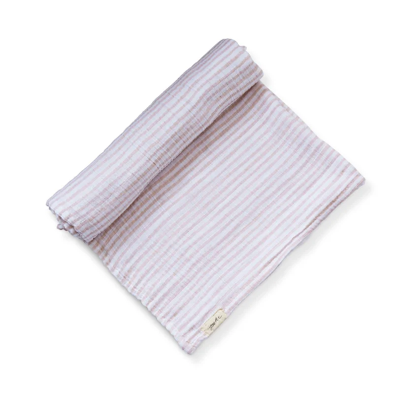 Retro Design Pehr Swaddle Blanket in Petal Stripes Away