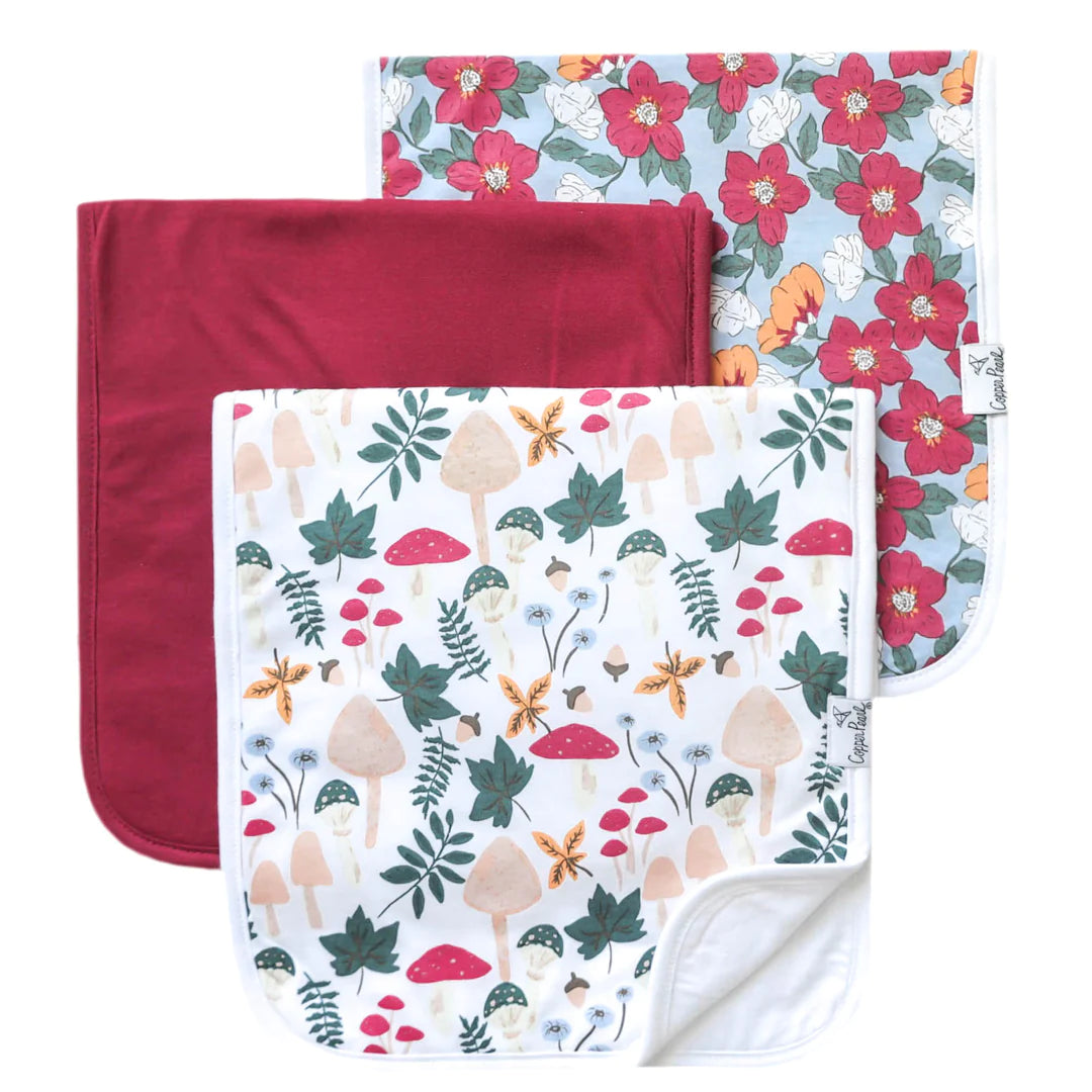 Noble And Elegant Copper Pearl Burp Cloth Set | Ivy