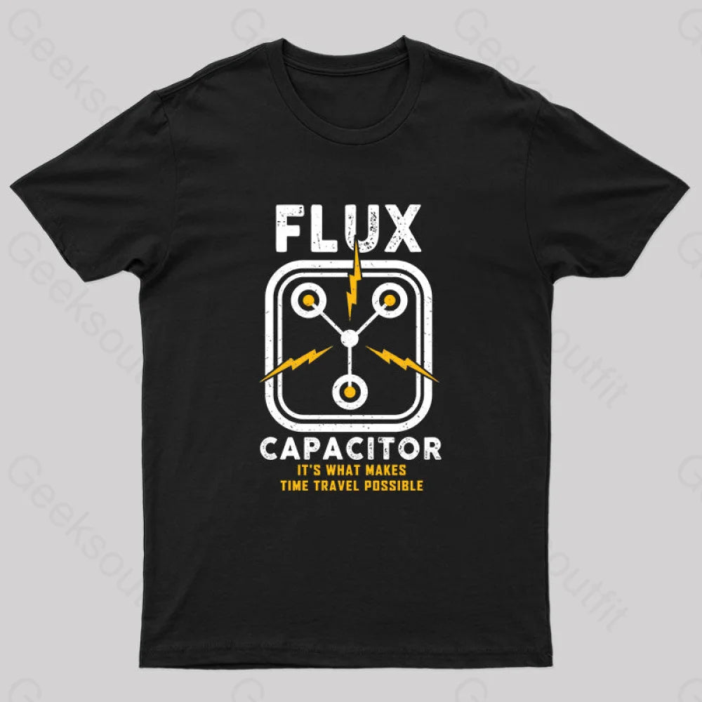 Street Style Flux Capacitor A Journey Through Time Classic Nerd T-Shirt