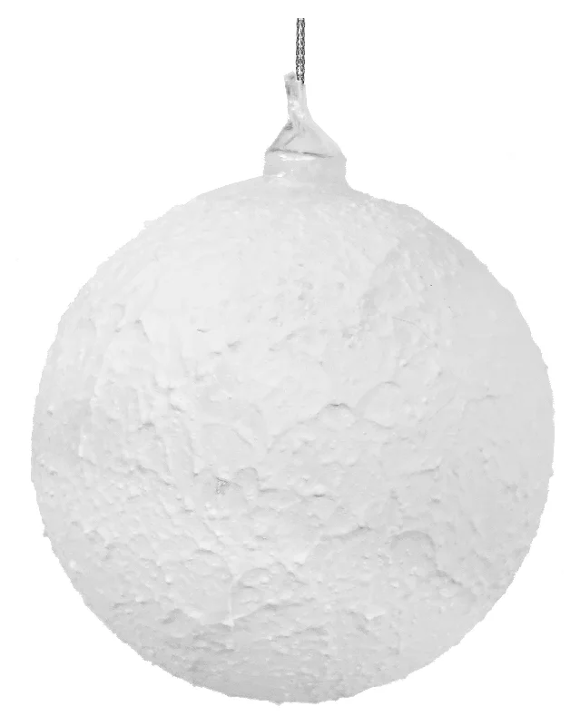 Comfortable And Simple 62552 Glass Ball Clear White Patina