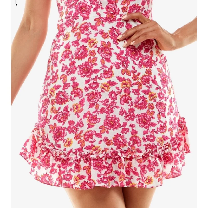 Fashionable Ease B Darlin Junior's Short Sleeve A Line Dress Pink Size 12