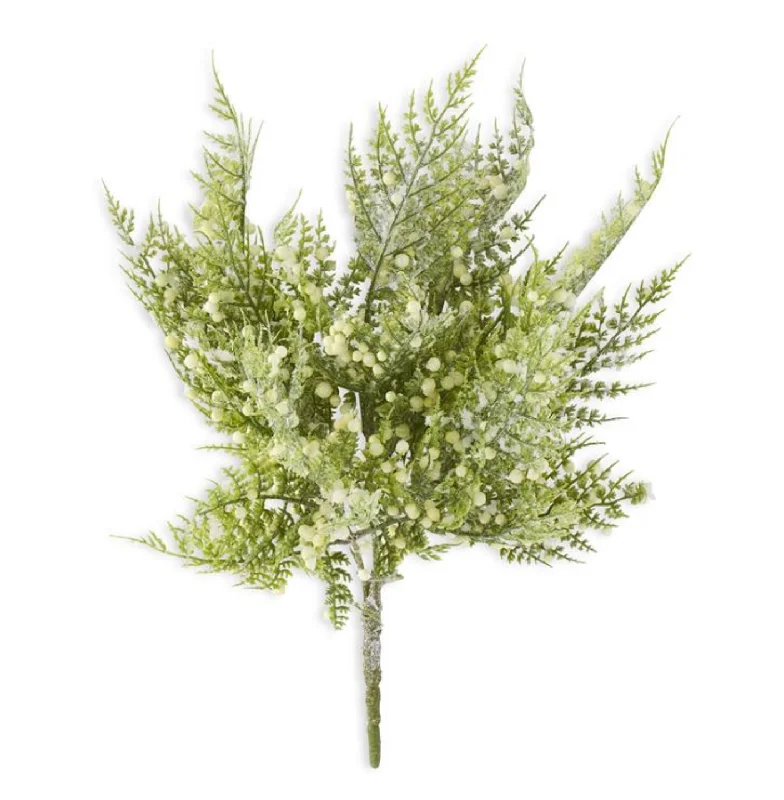 Modern Tailoring 55096A 13" Glittered Snowy Fern