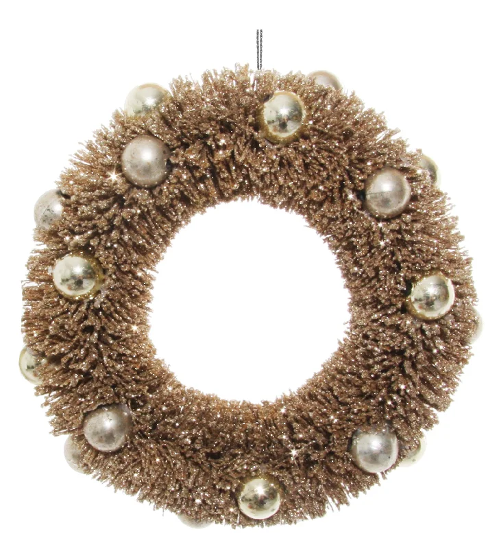 Unique prints 55784 Wreath Ornament Champagne