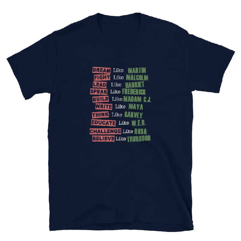 Noble Temperament Fight Like Melanin Icons T-Shirt