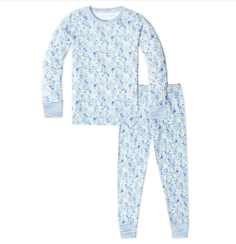 Classic Retro Joy Street Kids Pajamas in Birth Flowers