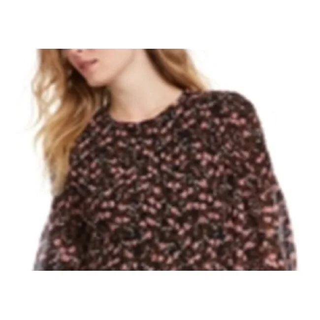 Effortless Comfort Leyden Women's Smocked Printed Dress Black Size M
