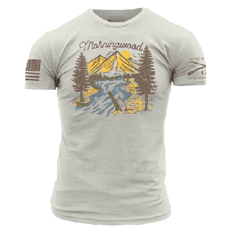 Black And White Style Morningwood T-Shirt - Sand