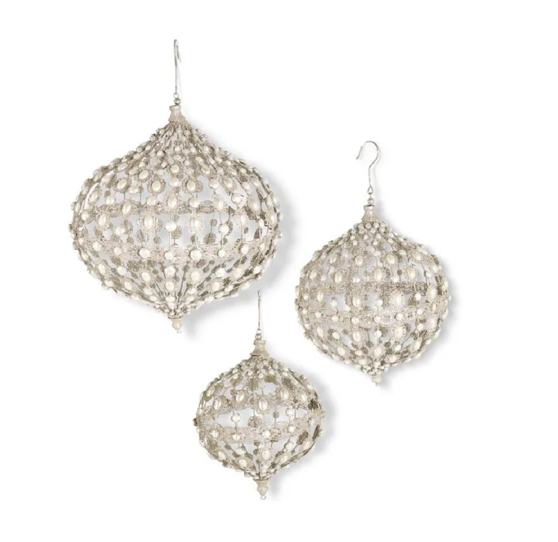 Relaxed Chic 53974A Set of 3 Champ Wire Ornaments