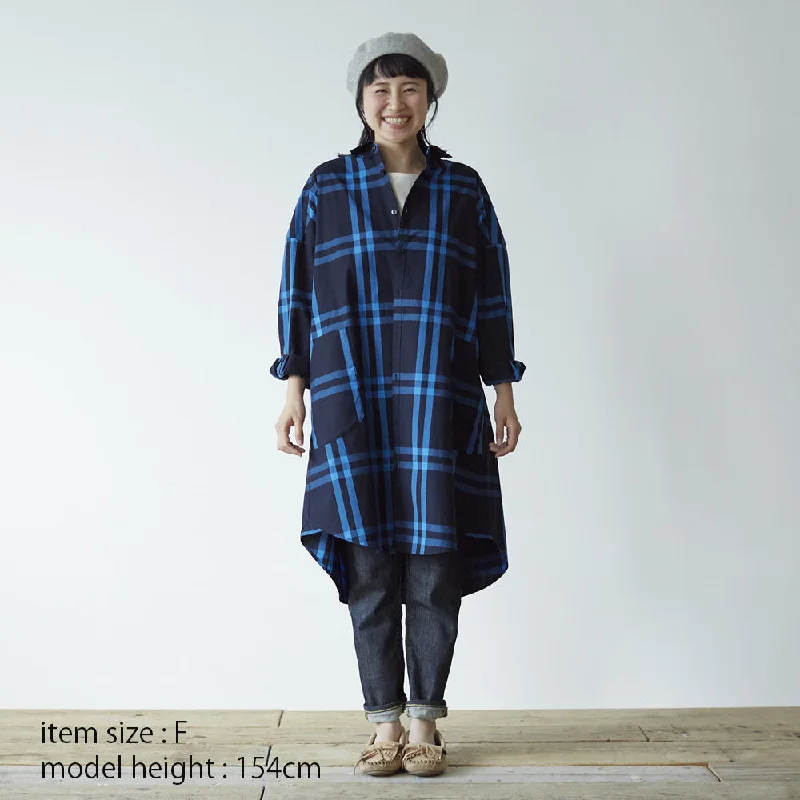Black And White Style HÄP & CRAFT | Dress | Women's Shirt Dress - Navy