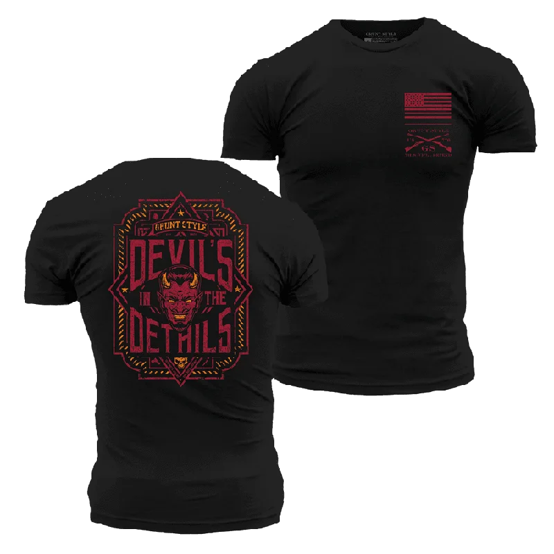Fashion And Simplicity Devils In The Details T-Shirt - Black