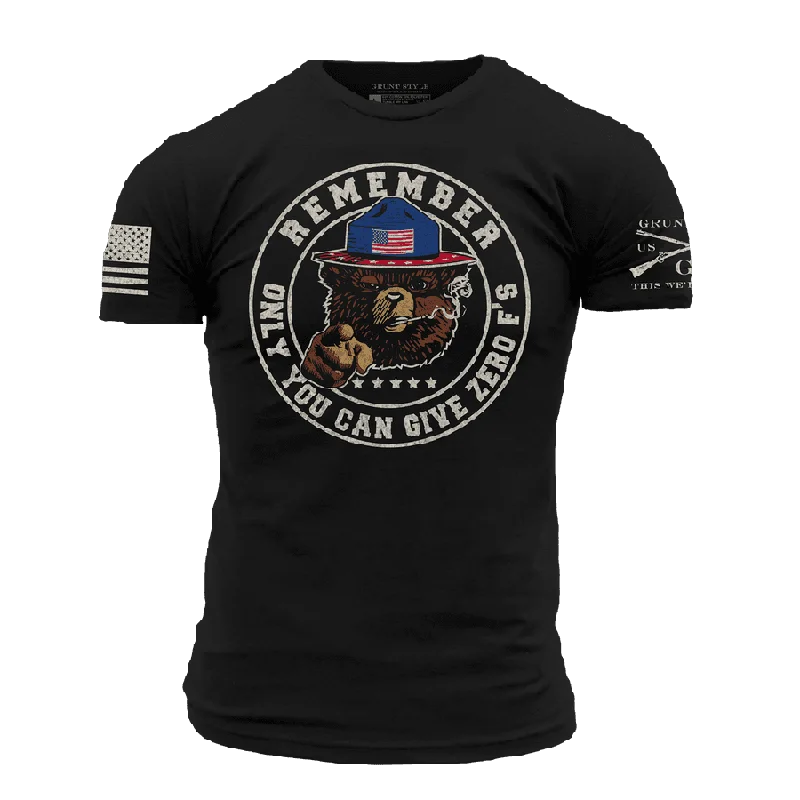 New Season Series Give Zero F T-Shirt - Black