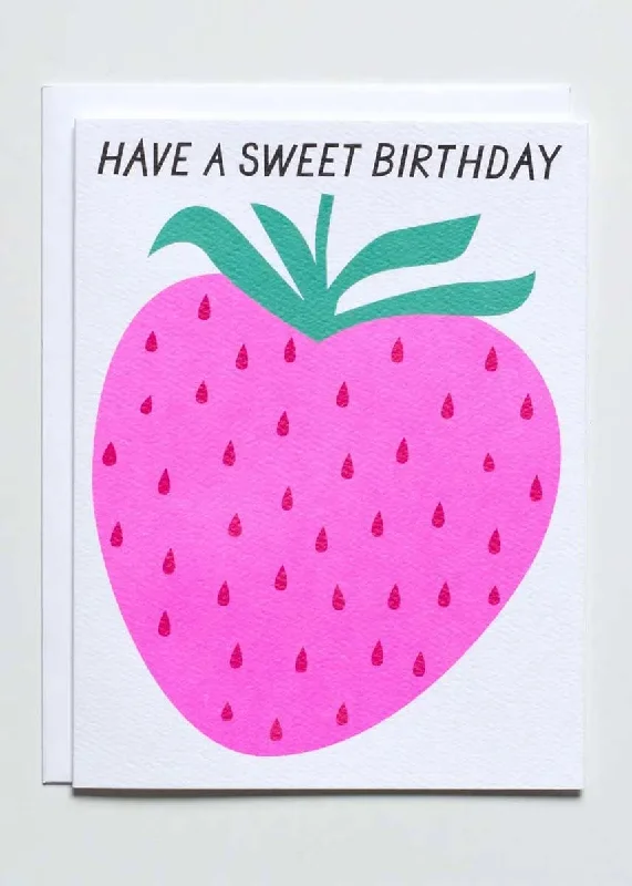 Preview New Products Strawberry Sweet Birthday Card