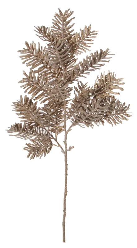 Elegant And Elegant 56808 Glitter Fir Branch Champagne