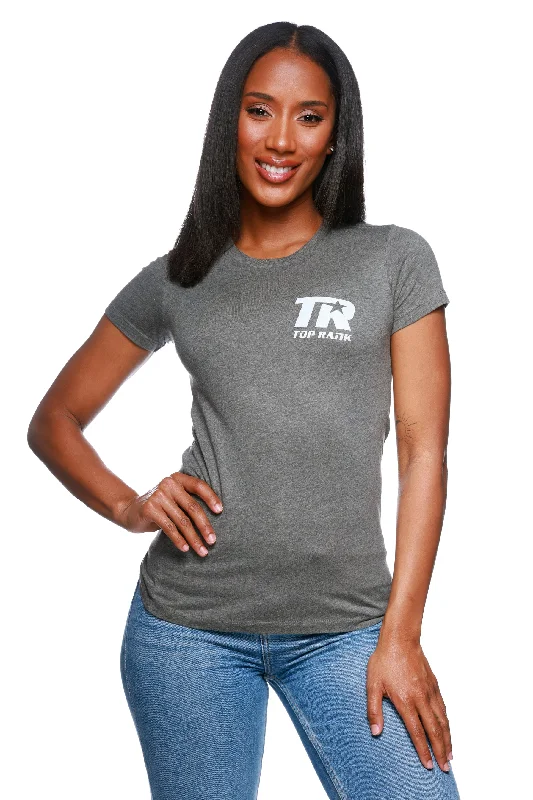 Classic Items Deep Heather Women's Top Rank Crew Neck T-Shirt