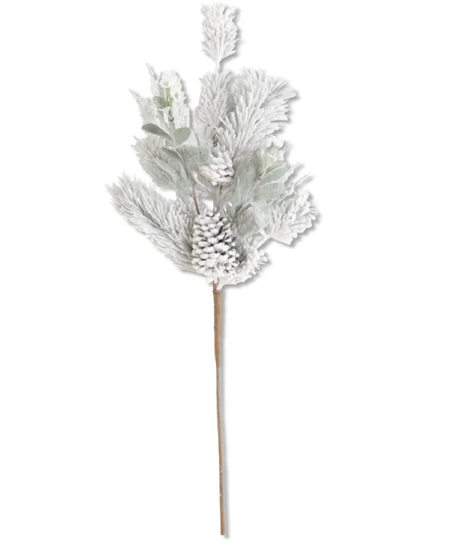 Exquisite Craftsmanship 54760A 32.5" Glittered Flocked Pine Stem