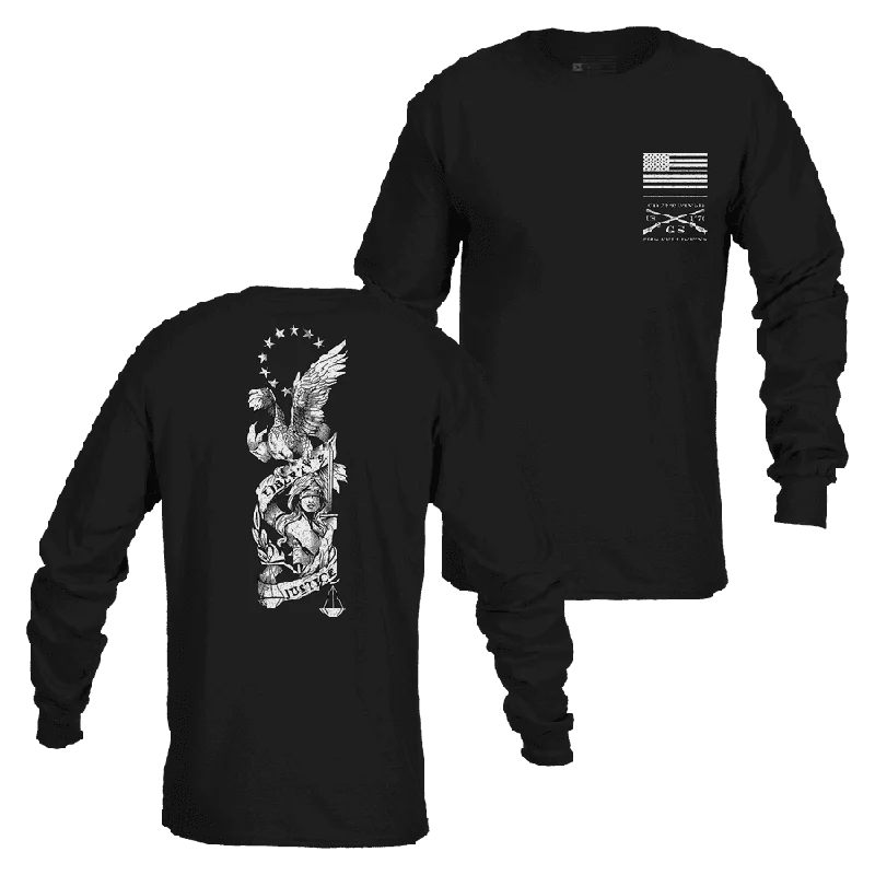 Cozy Outerwear Liberty & Justice Long Sleeve - Black