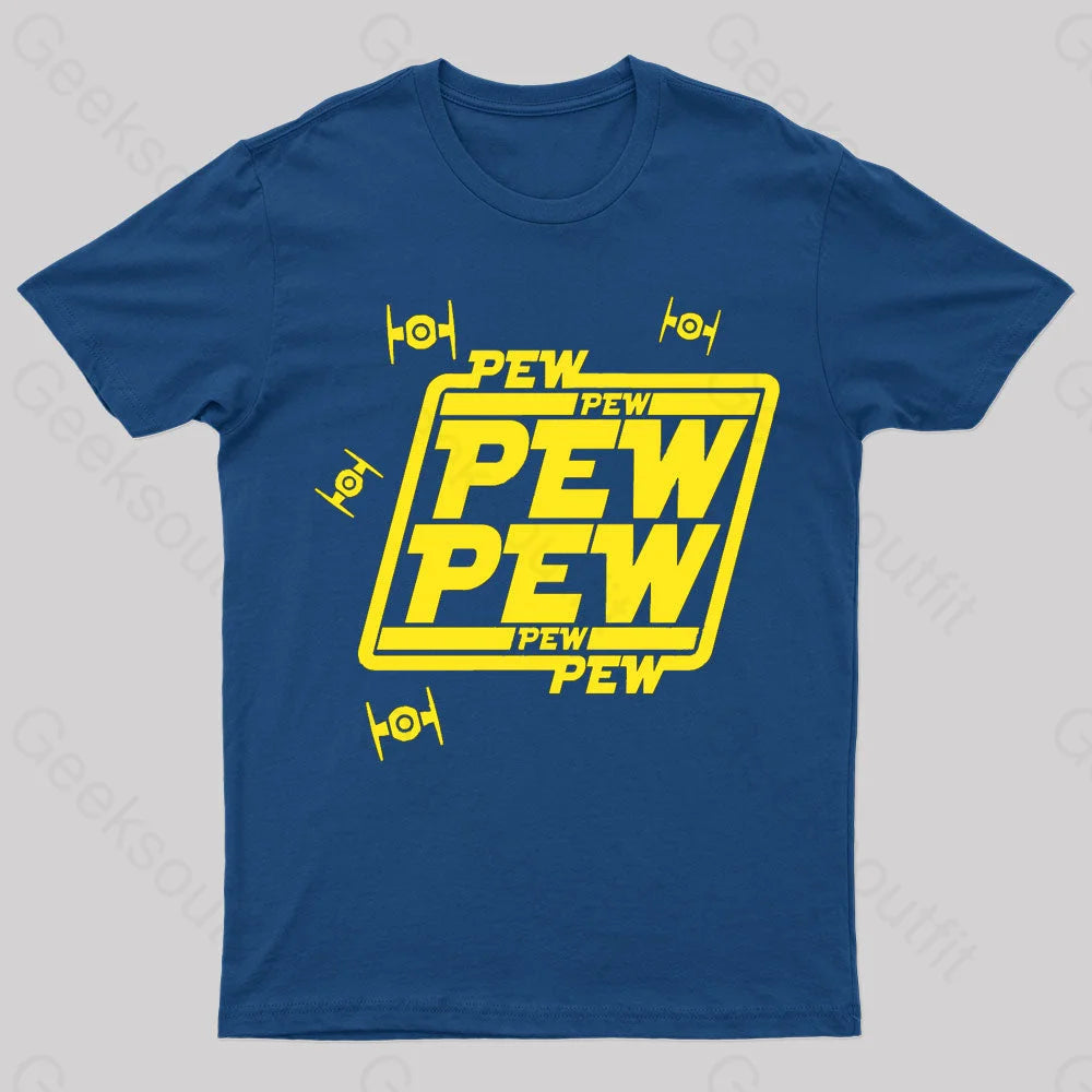 Exquisite Tailoring Pew Pew Geek T-Shirt