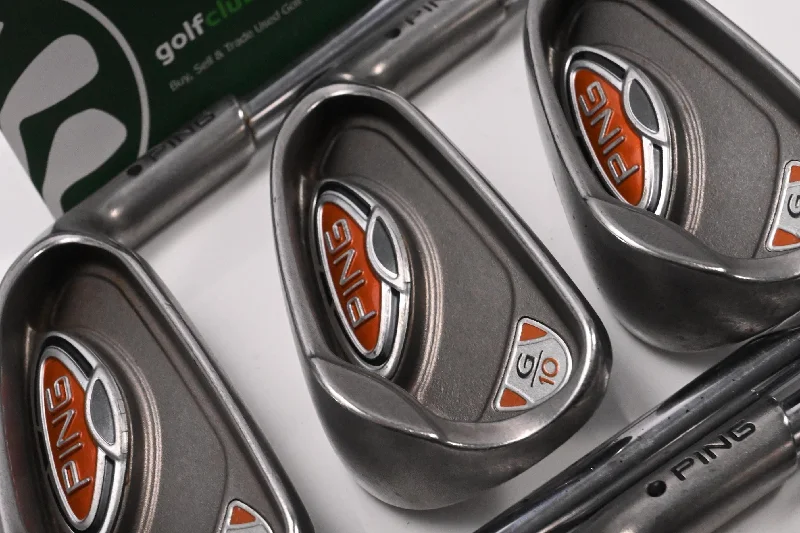 Bottom And Versatile Ping G10 Irons / 5-PW / Black Dot / Regular Flex Ping AWT Shafts