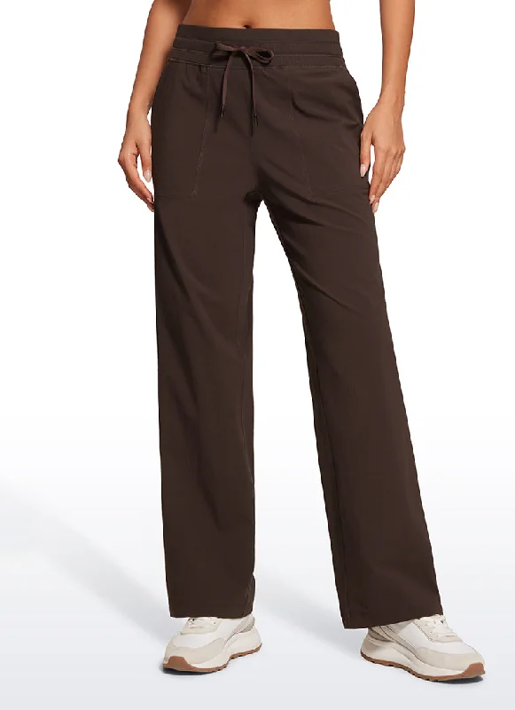 Printed Patterns Strech Straight Leg Casual Pants 30'' - High Rise