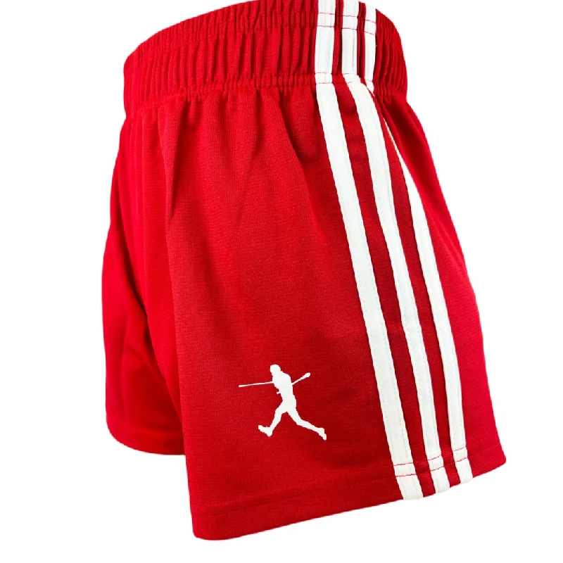 Cozy Outfit Action Shorts (red and white)