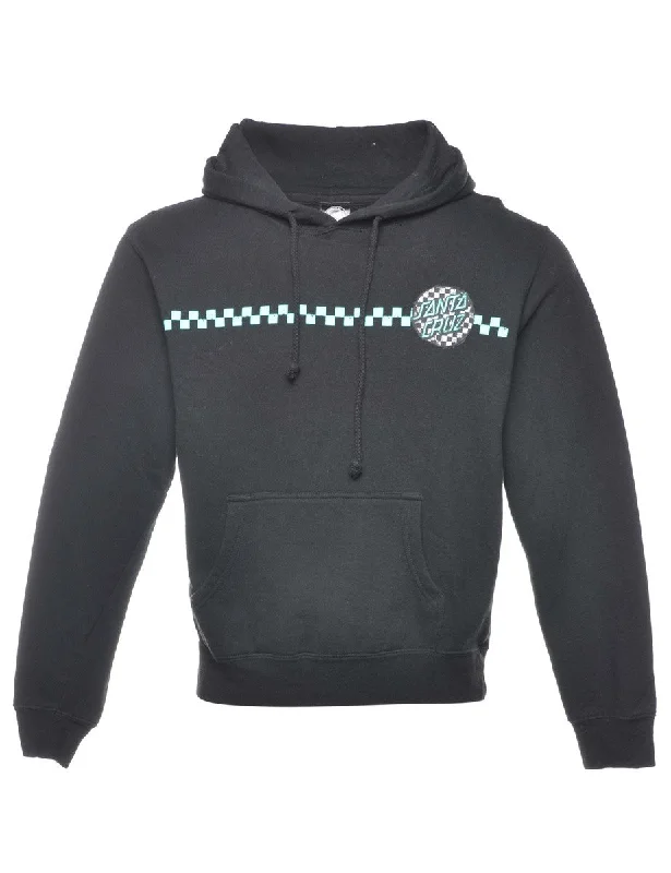 Spring Fashion Black Hoodie - M
