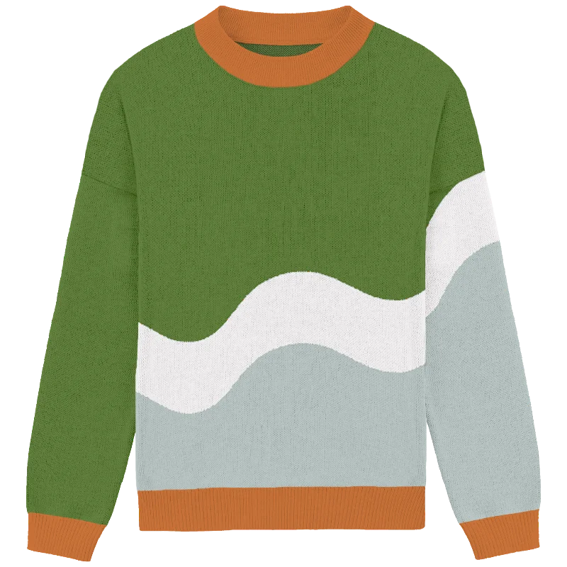 Noble And Elegant Unlabeled Squiggle Crewneck