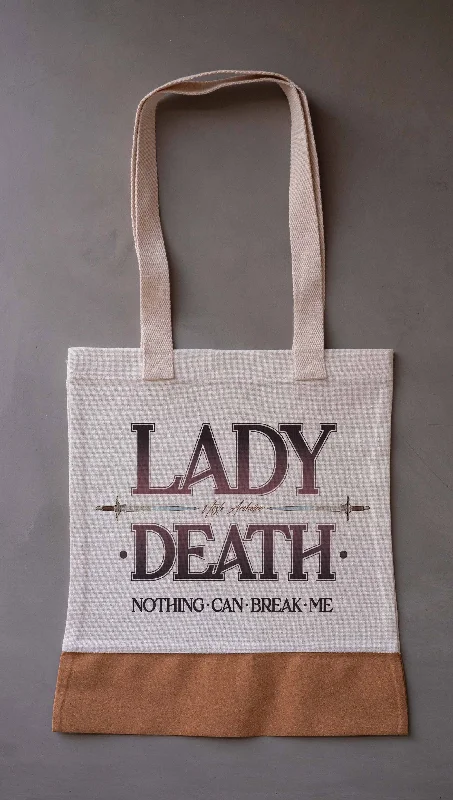 Moisture wicking Lady Death - Officially Licensed ACOTAR Canvas Tote Bag