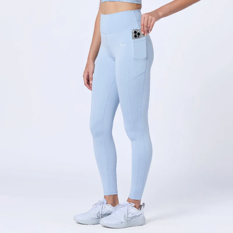 Eye-catching Personality Essential High Waisted Leggings 27" - Skyway