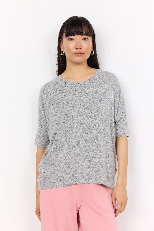 French Retro Soya Concept Biara Half Sleeve Top