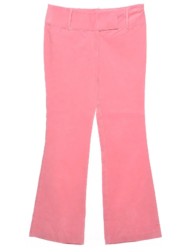 Skirt style Flared Corduroy Fabric Trousers - W31 L32