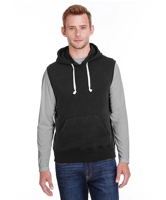 Creative Prints JA8877 - J America Adult Triblend Fleece Sleeveless Hooded Sweatshirt