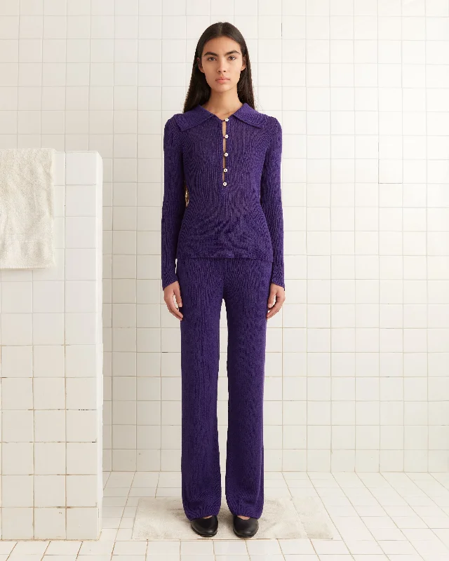 Simple Elegance Quincy Joggers - Purple