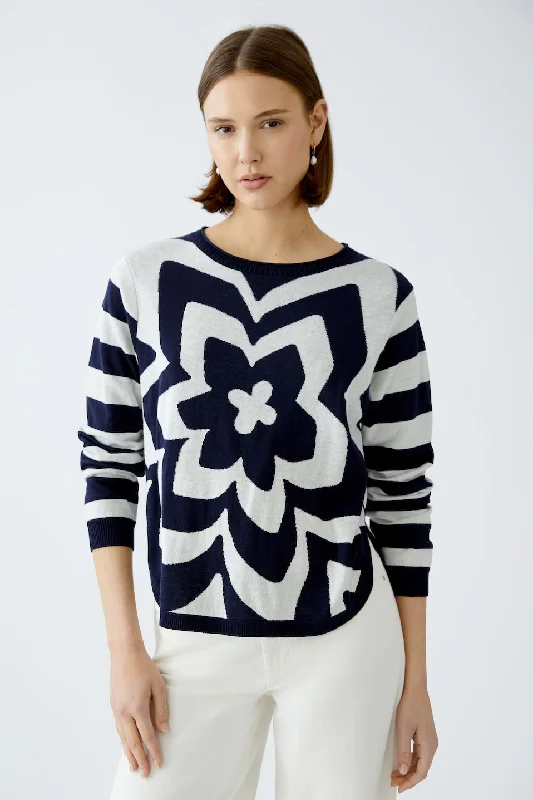 Light And Breathable Oui Star Stripe Pullover