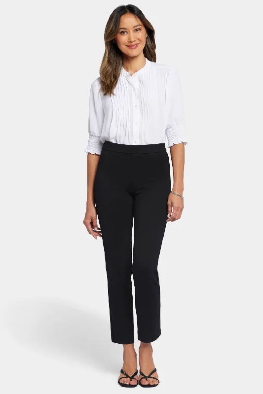 Energy Wear Pull-On Slim Ankle Trouser Pants - Black