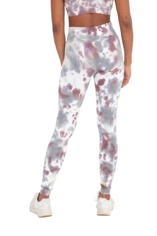 Autumn Selection Mono B Seamless Ribbed Tie-Dye Leggings APH3176