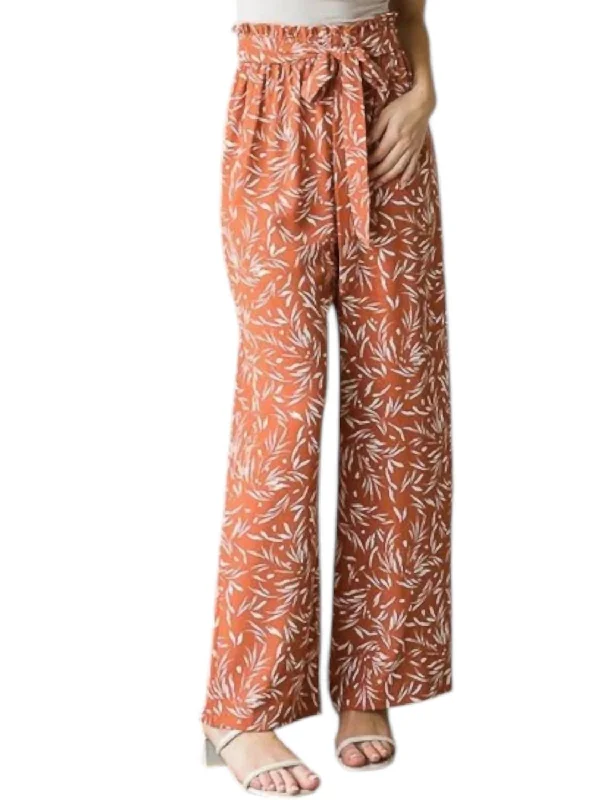 Fashion Must-have Jamaican Love Pants In Brick