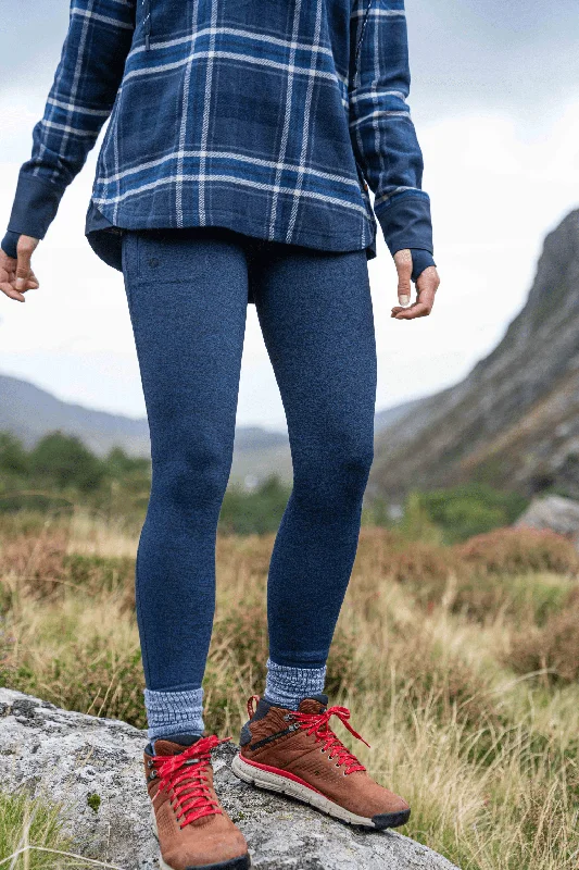 Bright Colors Thermal Outdoor Leggings - Blueberry