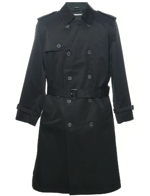 Casual Elegance Double Breasted Trench Coat - L
