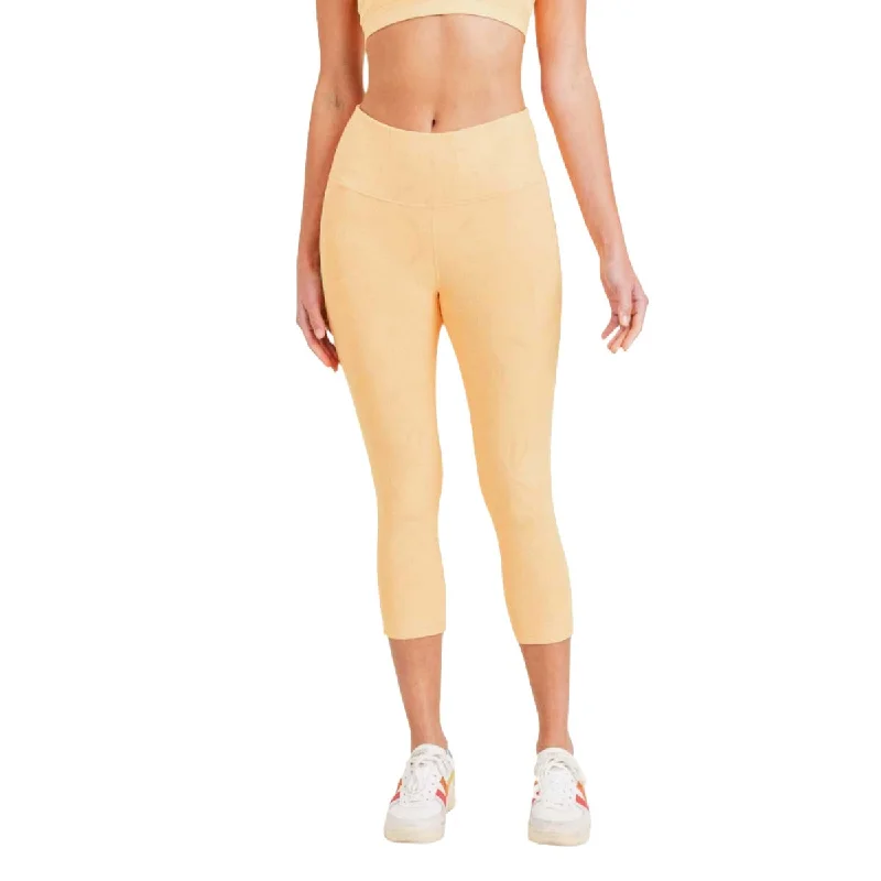 Sweet Style Mono B Textured with Flowers Tactel Capri 7/8 Legging APH8074
