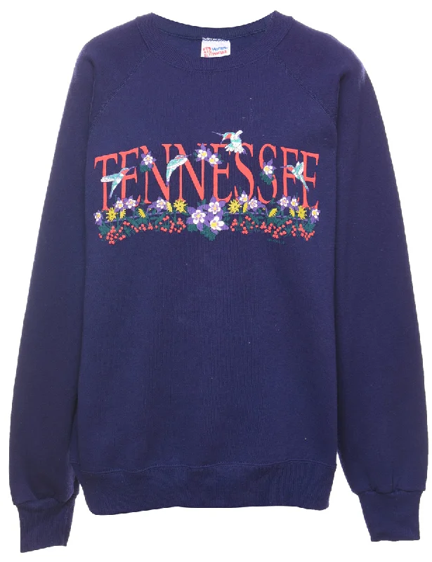 Boutique display Tennessee Printed Purple 1990s Sweatshirt - L