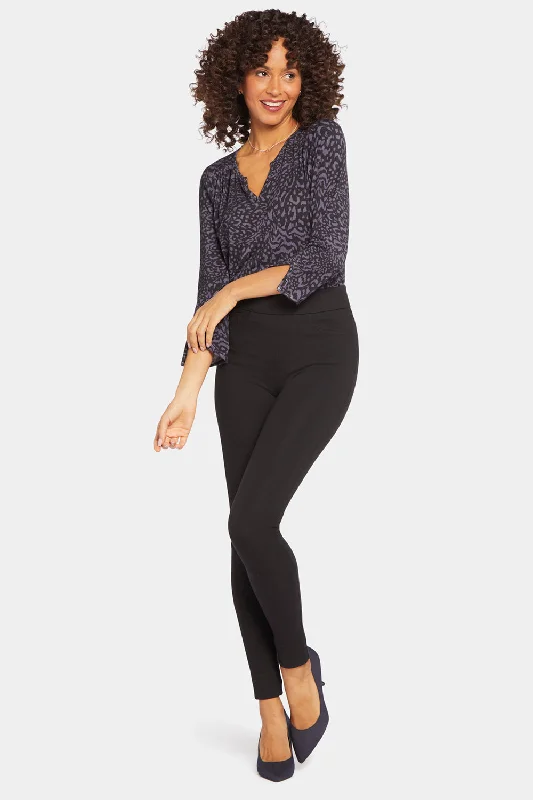 Retro Prints Modern Legging Pants - Black