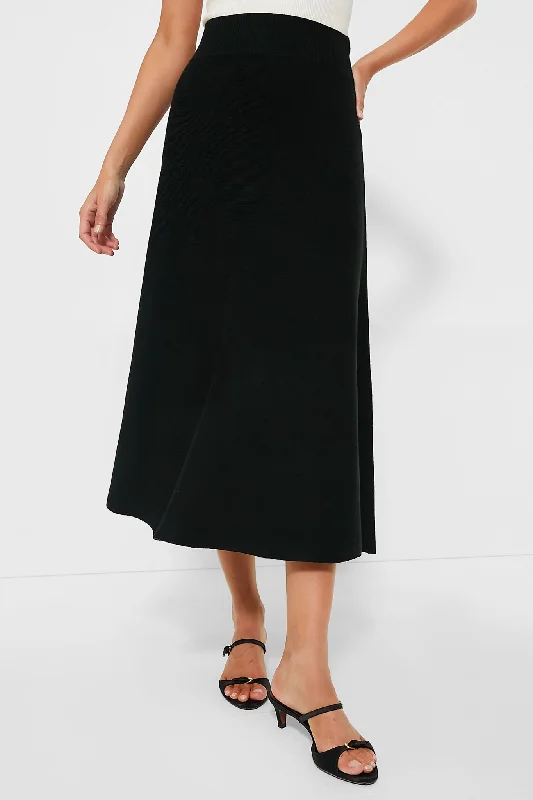 Sweet Girl Black Knit Xena Skirt