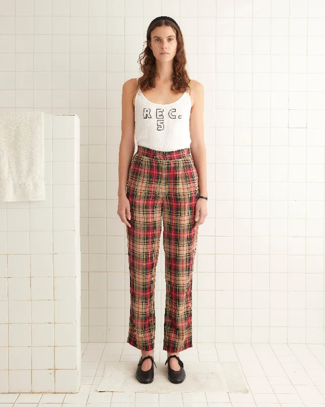 Economic Outlook Truro Plaid Trousers