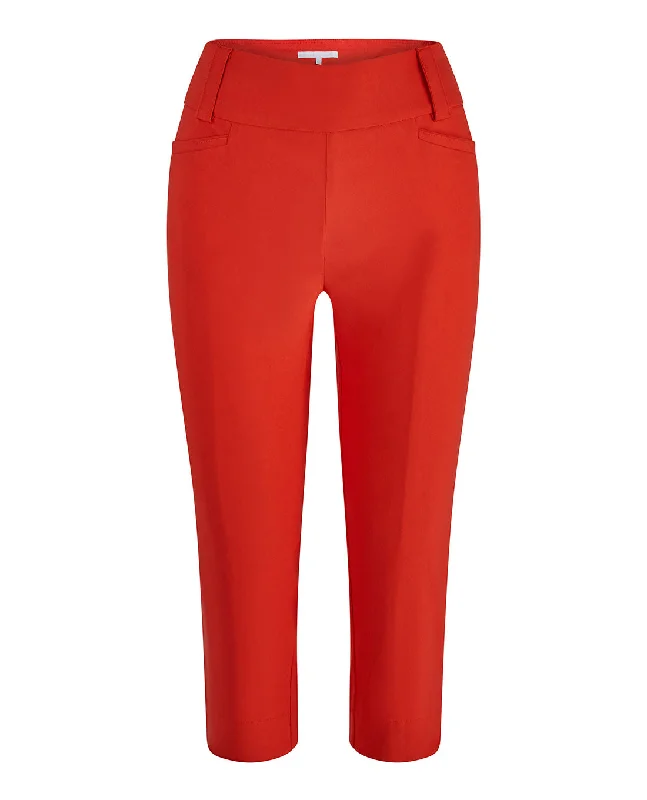 Celebrity Style SWING OUT SISTER Estelle Pull On Capri Luscious Red