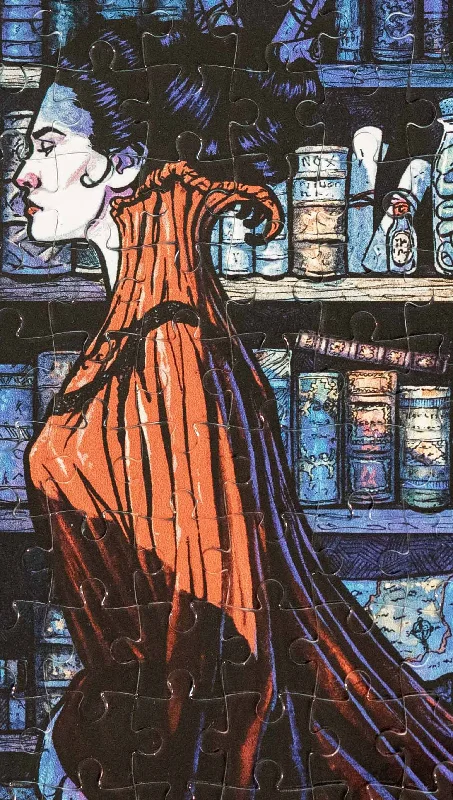 Exquisite Tailoring Gothic Vampire by Scott Christian Sava - 252 Piece Jigsaw Puzzle