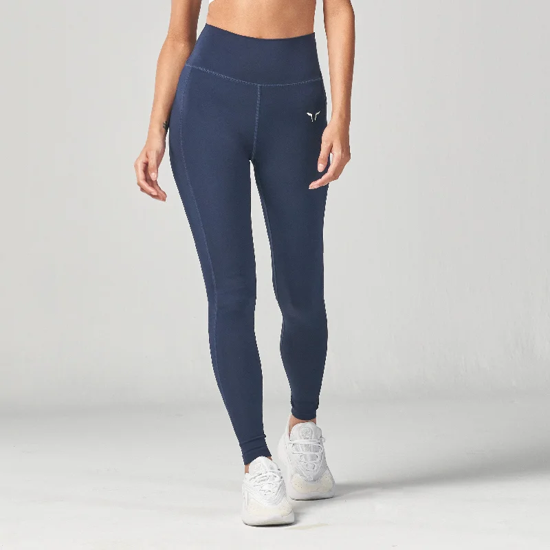 Retro Woolen Jacket Essential High Waisted Leggings 27"  - Navy