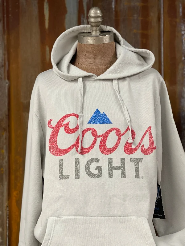 Modernism Coors Light Washed Hoodie- Lunar Rock